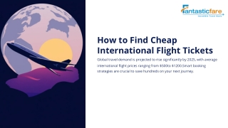 Book Affordable International Flight Tickets