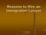 Reasons to Hire an Immigration Lawyer