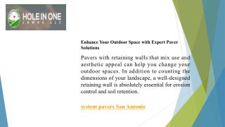 System Pavers in San Antonio for Custom Outdoor Hardscapes