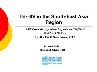 TB-HIV in the South-East Asia Region