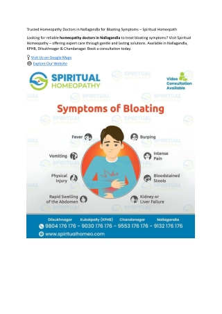 Trusted Homeopathy Doctors in Nallagandla for Bloating Symptoms (1)