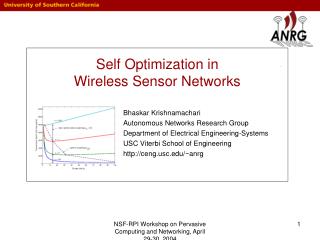Self Optimization in Wireless Sensor Networks
