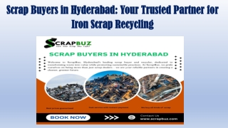 Scrap Buyers in Hyderabad Your Trusted Partner for Iron Scrap Recycling