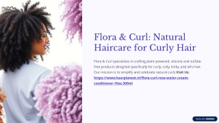 Flora and Curl Natural Haircare for Curly Hair