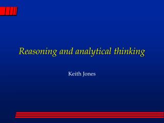 Reasoning and analytical thinking
