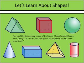 Let’s Learn About Shapes!