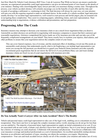 Do I Require An Attorney For An Automobile Crash? Know When It Matters Most