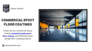 Commercial Epoxy Coatings