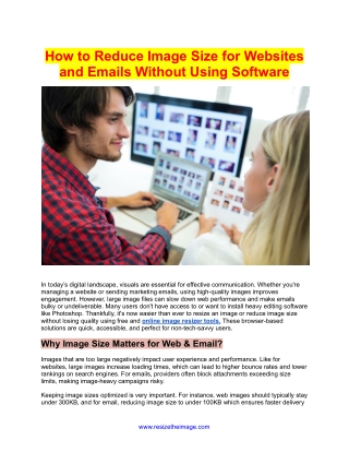 How to Reduce Image Size Without Losing Quality|| Compress Image Online