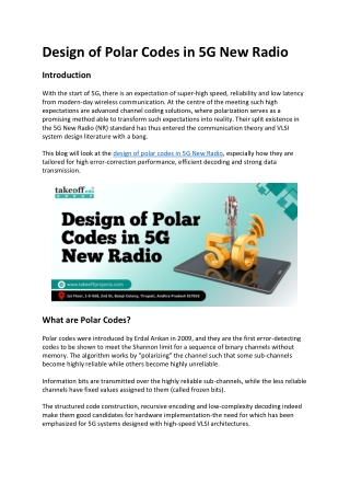 Design of Polar Codes in 5G New Radio