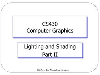 CS430 Computer Graphics