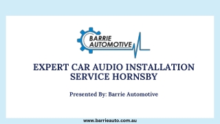 Expert Car Audio Installation Service Hornsby