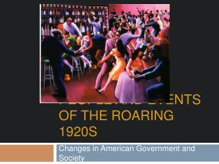People and events of the roaring 1920s