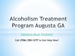 Alcoholism Treatment Program Augusta GA