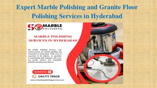 Expert Marble Polishing and Granite Floor Polishing Services in Hyderabad