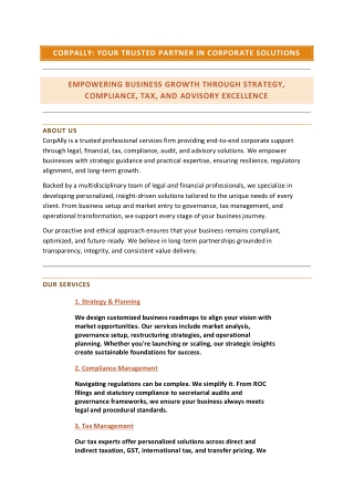 Regulatory Compliance Services for Indian Businesses