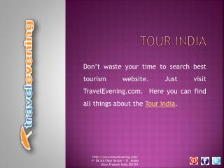 TravelEvening.com Complete Travel Information at One Place