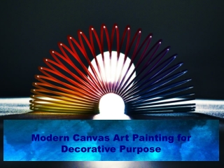 Modern Canvas Art Painting for Decorative Purpose