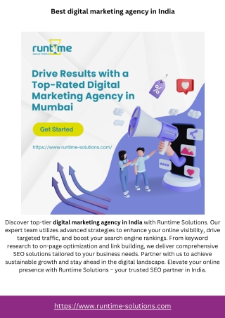 Best digital marketing agency in India