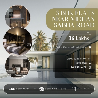 3 BHK Flats near Vidhan Sabha Road