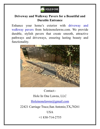 Driveway and Walkway Pavers for a Beautiful and Durable Entrance