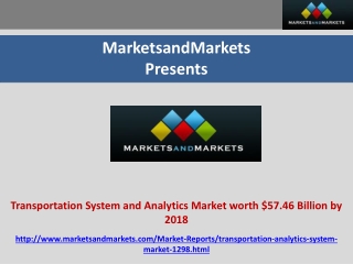 Transportation System and Analytics Market worth $57.46 Bill
