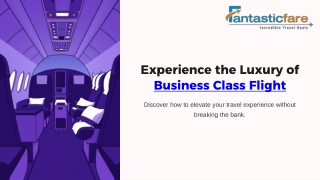 Business Class Flight