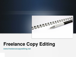 freelance copy editing
