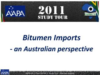 Bitumen Imports - an Australian perspective
