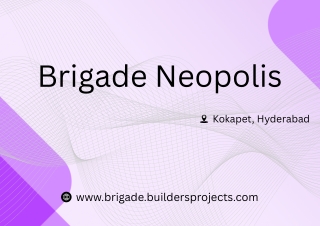 Brigade Neopolis Hyderabad – Premium 2 & 3 BHK Apartments in Kokapet