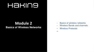 Module 2 Basics of Wireless Networks