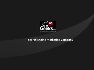 SEM Geeks - Search Engine Marketing Company New Jersey