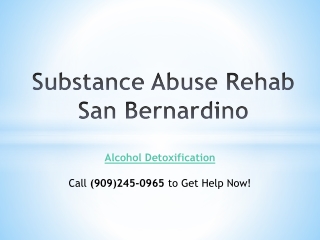 Substance Abuse Rehab San Bernardino