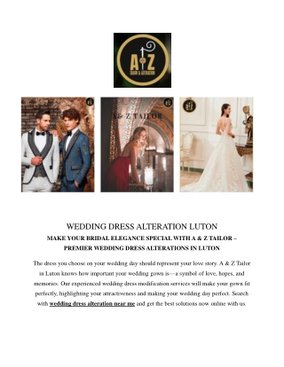 Groom Suit Alteration