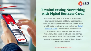 Revolutionising Networking with Digital Business Cards