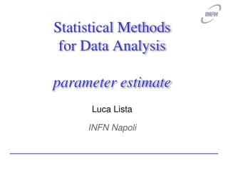 Statistical Methods for Data Analysis parameter estimate