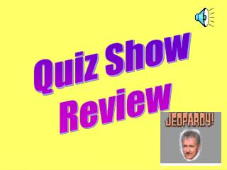 Quiz Show Review