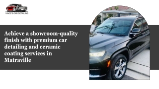 Achieve a showroom-quality finish with premium car detailing and ceramic coating services in Matraville