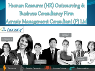 Human Resource (HR) Outsourcing