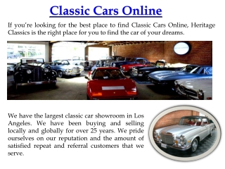 American Classic Cars For Sale