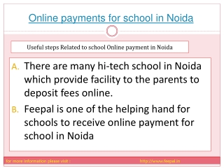feepal provide online payment for school in noida