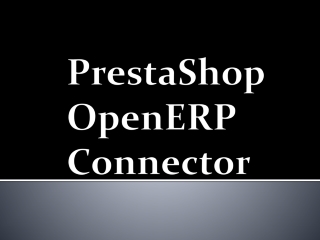 PrestaShop OpenERP Connector