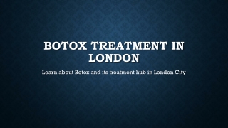Botox Treatment in London