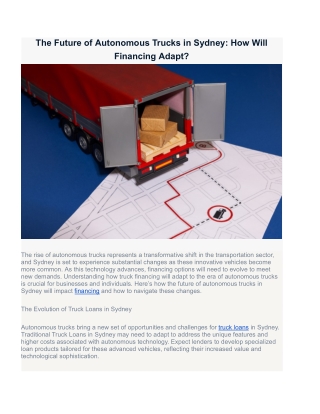 Truck Loan in Melbourne