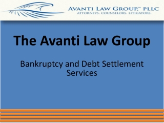 The Avanti Law Group: Bankruptcy and Debt Settlement Service
