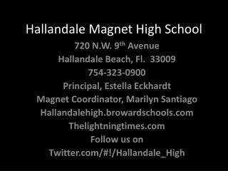 Hallandale Magnet High School