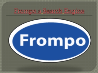 Frompo a Search Engine for all