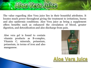 Aloe Vera Juice For Hair