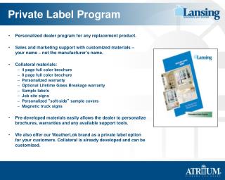Private Label Program