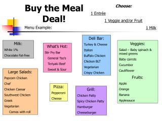 Buy the Meal Deal!